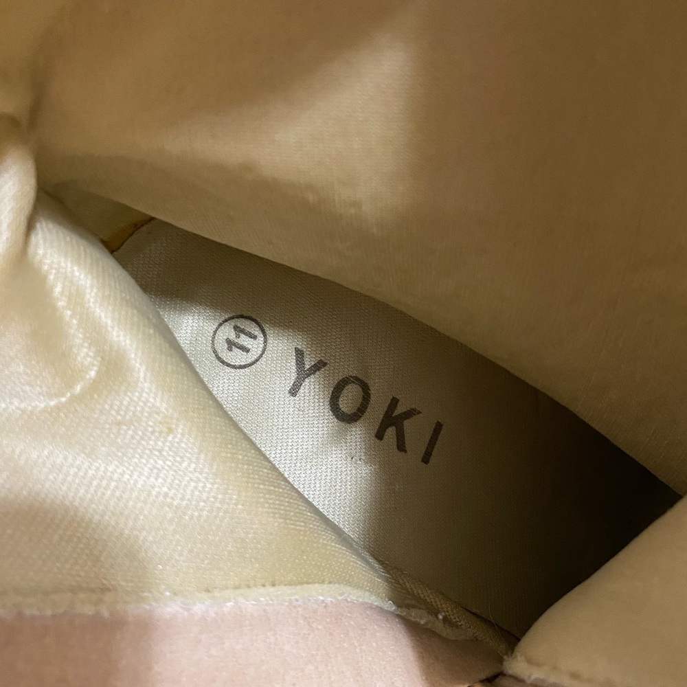 Yoki Tan and Brown Heeled Boots - Picture 12 of 13